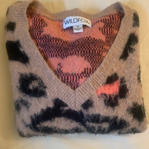 Wildfox Preppy Kitty Tatum Acrylic/Wool Sweater in Size Small - Picture 15 of 15